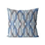 غطاء وسادة برسومات هندسية متداخلة حديثة