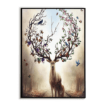 Tableau Deer with Blossoming Antlers