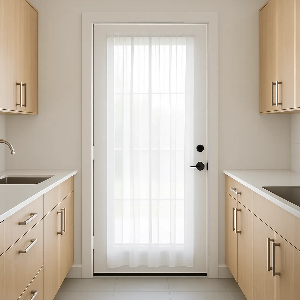kitchen door curtains