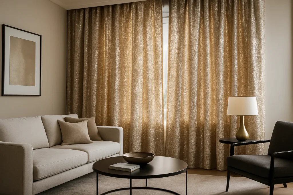 Crushed Velvet Curtains