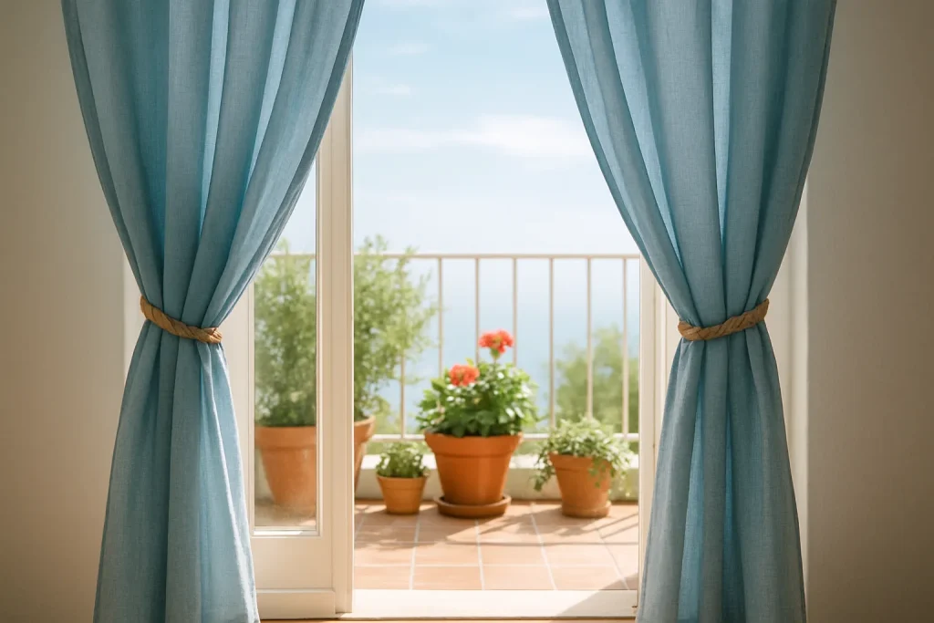 linen curtains